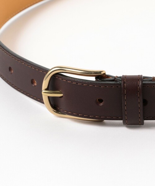 BEAMS F（ビームスエフ）の「Felisi / 別注 25ミリ バケッタレザー ベルト（ベルト・メンズ・ダークブラウン/ブラック・75cm/80ｃｍ/90cm/85㎝）」の6枚目の写真