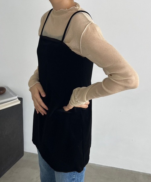 LOWRYS FARM(ローリーズファーム)の「シアースキンハイネックLS 980759(Tシャツ/カットソー・レディース・シルバー/アイボリー/ブラック系その他/グリーン/ベージュ/ブラック/その他1/その他2・FREE)」の18枚目の写真