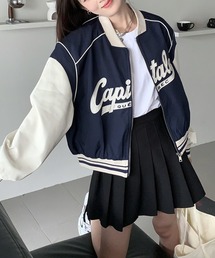LYEON（リヨン）の「ルーズラグランスタジャン/トラックジャケット（スタジャン）」