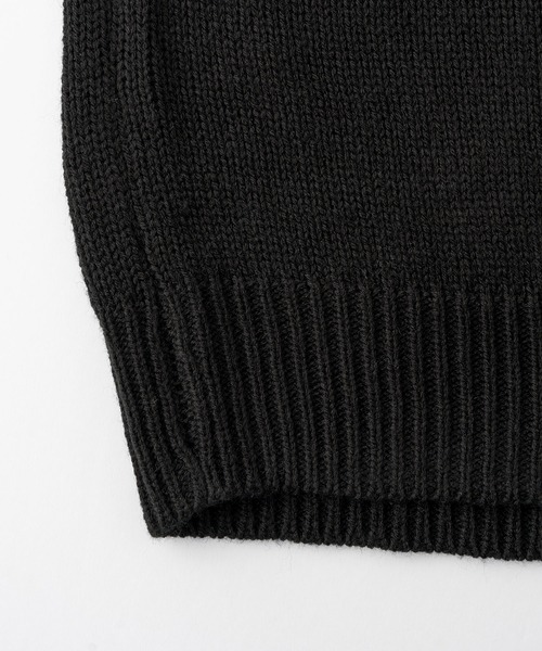 Anchor Smith（アンカー スミス）の「オーバーサイズウォッシャブル5ゲージクルーネックニット（ニット/セーター・メンズ・グレイッシュブルー/ピンク/アイボリー/ライトグレー/ブラウン/チャコール/グリーン系/ブラック/グレー/ダークブラウン・M/L）」の19枚目の写真