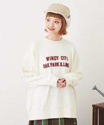 CUBE SUGAR | 裏毛スウェットロゴプリントトレーナー(スウェット)