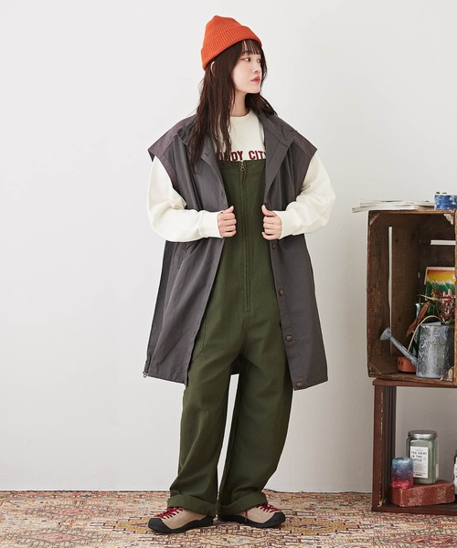 CUBE SUGAR（キューブシュガー）の「裏毛スウェットロゴプリントトレーナー（スウェット・レディース・マルチ/マスタード/ネイビー/ナチュラル/レッド・M）」の14枚目の写真