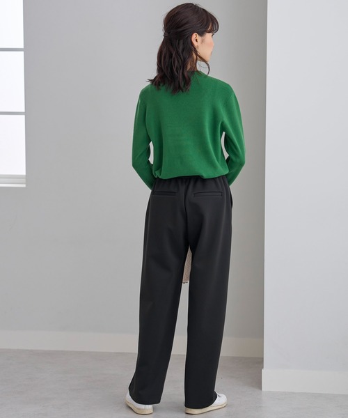 BELLUNA PLUS（ベルーナ）の「防風ストレッチ素材ワイドパンツ股下６５ｃｍ（その他パンツ・レディース・イエロー系その他/セージグリーン/チャコール/ブラック/オフホワイト・LARGE/MEDIUM/X-LARGE/SMALL）」の12枚目の写真