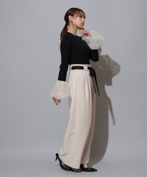 Mystrada（マイストラーダ）の「リボンベルトワイドパンツ