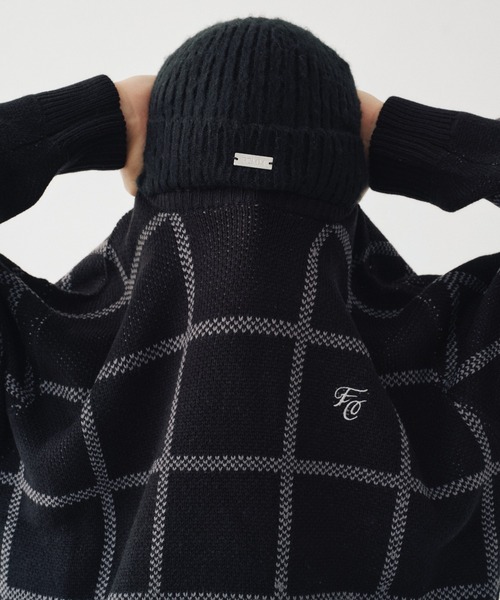 FCMM(エフシーエムエム)の「【日本限定アイテム】CHECK KNIT SWEATER/チェックニットセーター(ニット/セーター・メンズ・ブラック/アイボリー/ネイビー・MEDIUM/LARGE)」の10枚目の写真