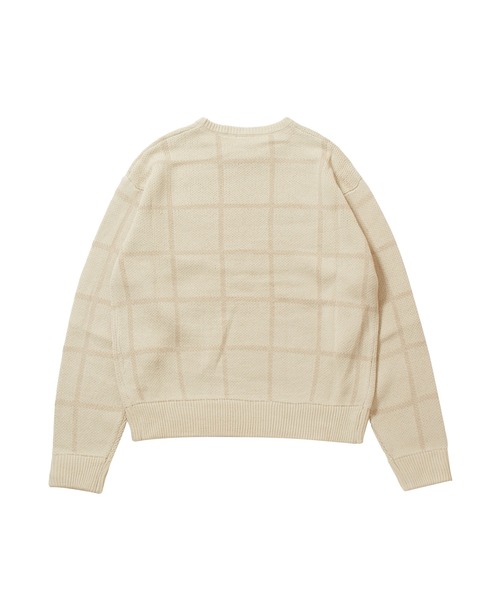 FCMM(エフシーエムエム)の「【日本限定アイテム】CHECK KNIT SWEATER/チェックニットセーター(ニット/セーター・メンズ・ブラック/アイボリー/ネイビー・MEDIUM/LARGE)」の7枚目の写真