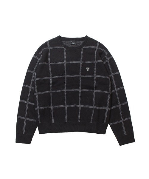 FCMM(エフシーエムエム)の「【日本限定アイテム】CHECK KNIT SWEATER/チェックニットセーター(ニット/セーター・メンズ・ブラック/アイボリー/ネイビー・MEDIUM/LARGE)」の11枚目の写真