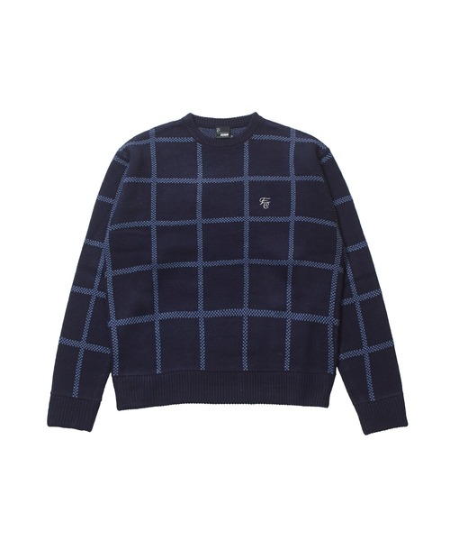 FCMM(エフシーエムエム)の「【日本限定アイテム】CHECK KNIT SWEATER/チェックニットセーター(ニット/セーター・メンズ・ブラック/アイボリー/ネイビー・MEDIUM/LARGE)」の13枚目の写真