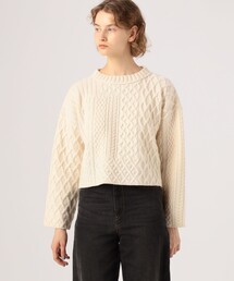 MACPHEE ニット ショートブルゾン MACPHEE（マカフィー）の「キルティング ショートブルゾン