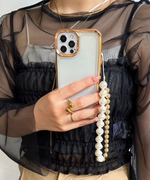 Me%（ミィパーセント）の「【iPhone15PRO対応】メタルフレームiPhoneケース（スマホケース/カバー・レディース・グレー/ブラック/イエロー・FREE）」の3枚目の写真