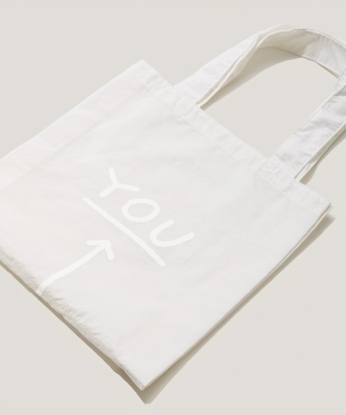 beautiful people(ビューティフルピープル)の「feels W shopping bag(エコバッグ/サブバッグ・レディース・ブラック/オフホワイト・FREE)」の2枚目の写真