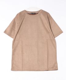 【Bz】 [IZU] サマースエードビッグシルエットTシャツ