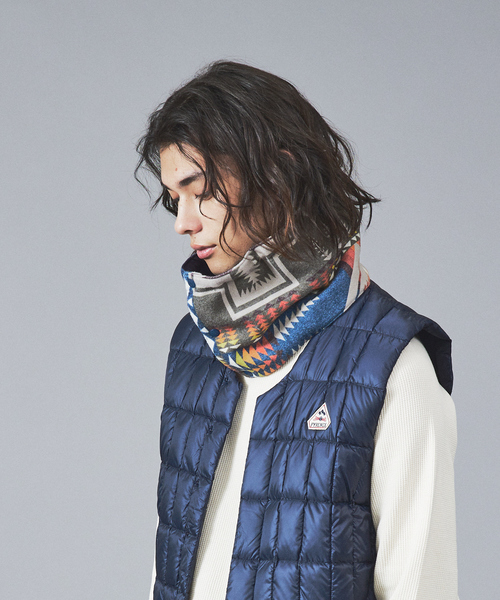TAION(タイオン)の「WEB限定【PENDLETON×TAION / ペンドルトン×タイオン】REVERSIBLE DOWN リバーシブルネックウォーマーPDT-TON-223005(ネックウォーマー/スヌード・メンズ・ブラック/ベージュ/ネイビー/オフホワイト/カーキ・フリー)」の7枚目の写真