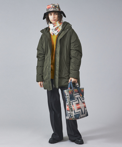 TAION(タイオン)の「WEB限定【PENDLETON×TAION / ペンドルトン×タイオン】REVERSIBLE DOWN リバーシブルネックウォーマーPDT-TON-223005(ネックウォーマー/スヌード・メンズ・ブラック/ベージュ/ネイビー/オフホワイト/カーキ・フリー)」の11枚目の写真