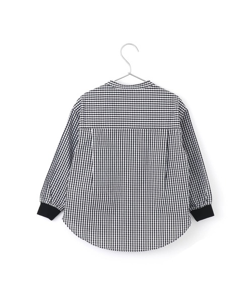 MAKE YOUR DAY(メイクユアデイ)の「バンドカラーシャツ■80~140cm(シャツ/ブラウス・キッズ・ピンク/ブラック/ベージュ/オフホワイト・100/110/90/120/80/140/130)」の21枚目の写真