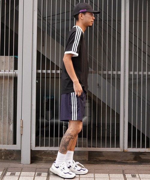 adidas（アディダス）の「adidas/アディダス ショーツ 3ST 3ストライプス ブランドロゴ ユニセックス ECQ58（その他パンツ・メンズ・ブラック/ネイビー・XL/L/M/S）」の5枚目の写真