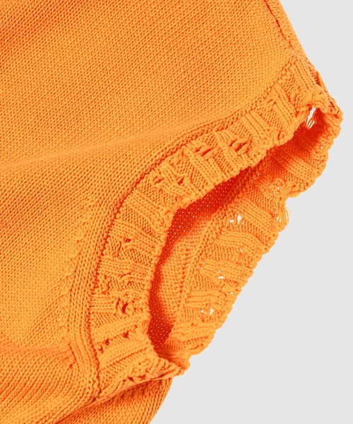 MARNI(マルニ)の「UNFINISHED KNIT / コットンベスト(ベスト・レディース・ホワイト/オレンジ/ブラック・38/40)」の6枚目の写真