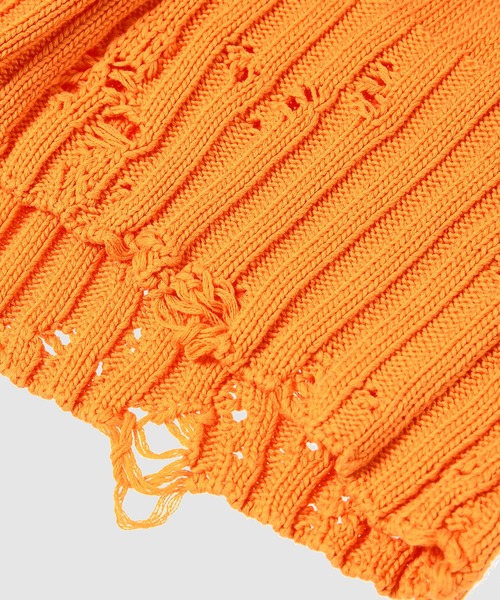 MARNI(マルニ)の「UNFINISHED KNIT / コットンベスト(ベスト・レディース・ホワイト/オレンジ/ブラック・38/40)」の7枚目の写真