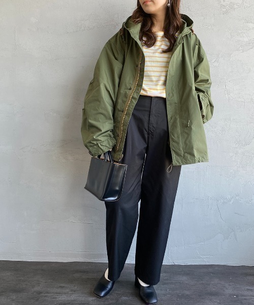 THE SHINZONE（ザ　シンゾーン）の「[THE SHINZONE/ザ シンゾーン] パークパーカー ミリタリーフードジャケット（ミリタリージャケット・レディース・カーキ・F）」の6枚目の写真