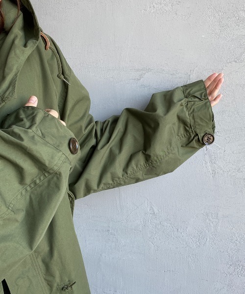 THE SHINZONE（ザ　シンゾーン）の「[THE SHINZONE/ザ シンゾーン] パークパーカー ミリタリーフードジャケット（ミリタリージャケット・レディース・カーキ・F）」の12枚目の写真
