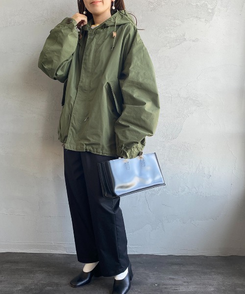 THE SHINZONE（ザ　シンゾーン）の「[THE SHINZONE/ザ シンゾーン] パークパーカー ミリタリーフードジャケット（ミリタリージャケット・レディース・カーキ・F）」の16枚目の写真
