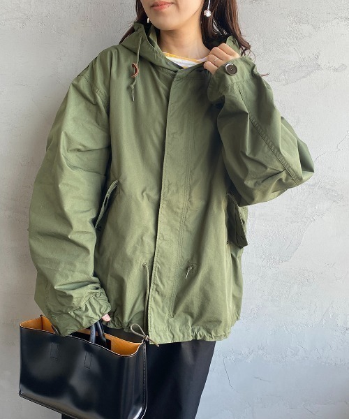 THE SHINZONE（ザ　シンゾーン）の「[THE SHINZONE/ザ シンゾーン] パークパーカー ミリタリーフードジャケット（ミリタリージャケット・レディース・カーキ・F）」の14枚目の写真