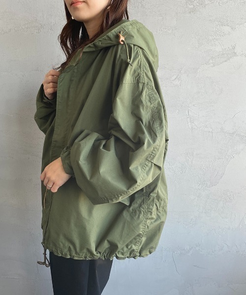 THE SHINZONE（ザ　シンゾーン）の「[THE SHINZONE/ザ シンゾーン] パークパーカー ミリタリーフードジャケット（ミリタリージャケット・レディース・カーキ・F）」の3枚目の写真
