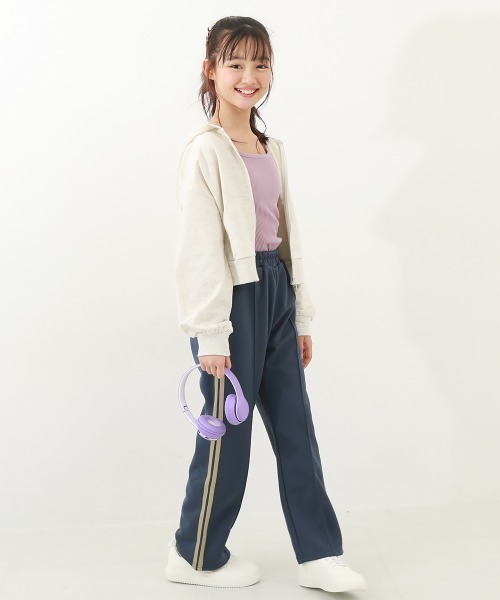 devirock（デビロック）の「リブキャミソール(140cm以上カップ付き)（キャミソール・キッズ・ブラック/オフホワイト/グリーン系6/パープル系7・110cm/100cm/120cm/130cm/140cm/150cm/160cm）」の21枚目の写真