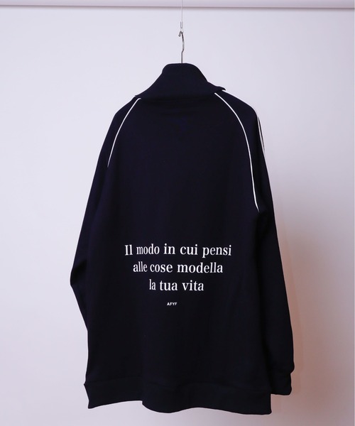 AFYF(エーエフワイエフ)の「AFYF TRACK JERZY/ビッグシルエット トラックジャケット(ブルゾン・メンズ・ブラック/ダークグリーン/ワインレッド/オレンジ・FREE)」の11枚目の写真