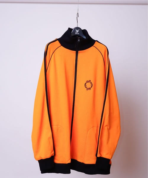 AFYF(エーエフワイエフ)の「AFYF TRACK JERZY/ビッグシルエット トラックジャケット(ブルゾン・メンズ・ブラック/ダークグリーン/ワインレッド/オレンジ・FREE)」の12枚目の写真