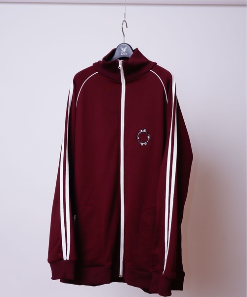 AFYF(エーエフワイエフ)の「AFYF TRACK JERZY/ビッグシルエット トラックジャケット(ブルゾン・メンズ・ブラック/ダークグリーン/ワインレッド/オレンジ・FREE)」の19枚目の写真