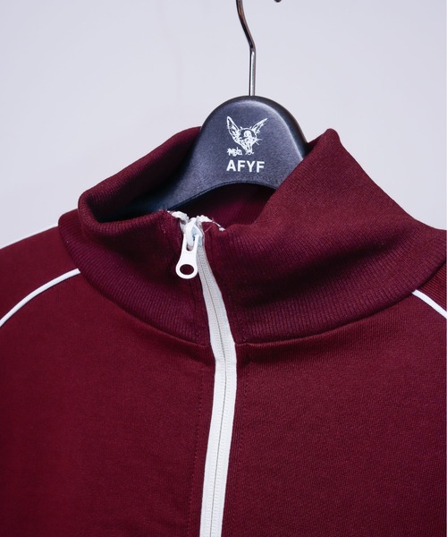 AFYF(エーエフワイエフ)の「AFYF TRACK JERZY/ビッグシルエット トラックジャケット(ブルゾン・メンズ・ブラック/ダークグリーン/ワインレッド/オレンジ・FREE)」の20枚目の写真