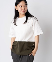 Comfyナイロン天竺切り替えTee
