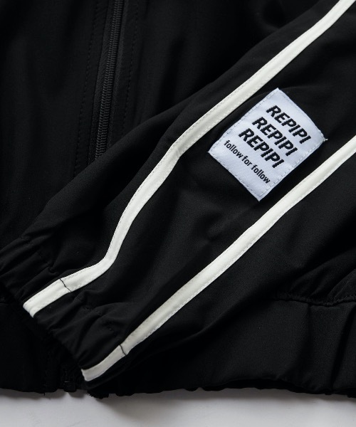 repipi armario（レピピ アルマリオ）の「【repipi armario / レピピアルマリオ】キッズ短丈ジップパーカー　ダンス　トレーニング（パーカー・キッズ・ホワイト/ブラック・140/150/160/170）」の9枚目の写真
