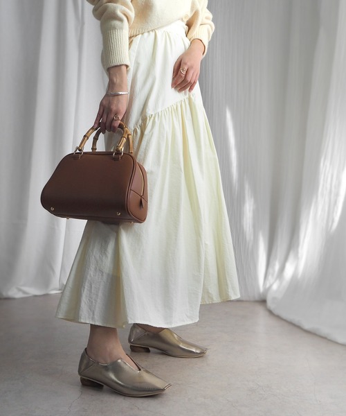 minia（ミニア）の「ウッドヒールメタリックバブーシュ（パンプス・レディース・ブラック/シルバー/ゴールド/ブロンズ・LL/S/M/L）」の16枚目の写真