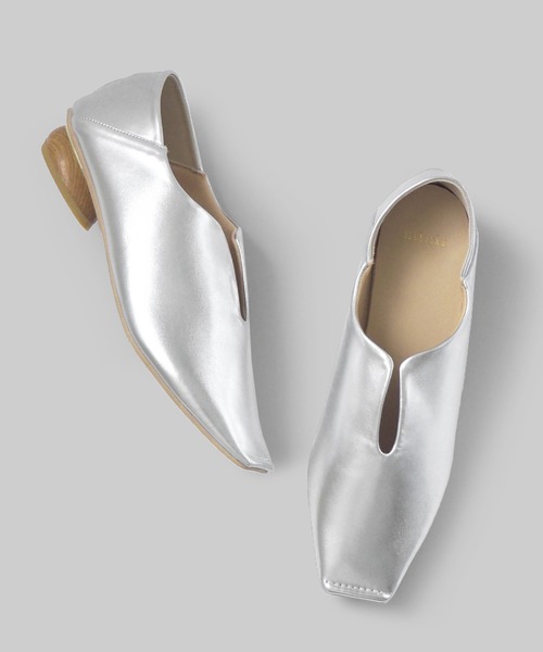 minia（ミニア）の「ウッドヒールメタリックバブーシュ（パンプス・レディース・ブラック/シルバー/ゴールド/ブロンズ・LL/S/M/L）」の9枚目の写真