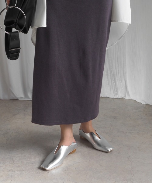 minia（ミニア）の「ウッドヒールメタリックバブーシュ（パンプス・レディース・ブラック/シルバー/ゴールド/ブロンズ・LL/S/M/L）」の21枚目の写真