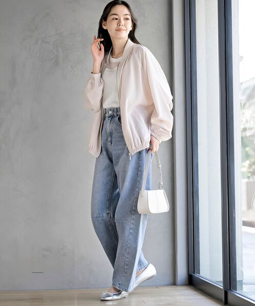 rps(アールピーエス)の「オーバーサイズZIPブルゾン(ブルゾン・レディース・グレー/ブラック/アイボリー/チャコールグレー・フリー)」の5枚目の写真