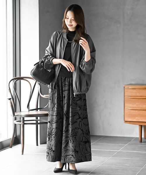 rps(アールピーエス)の「オーバーサイズZIPブルゾン(ブルゾン・レディース・グレー/ブラック/アイボリー/チャコールグレー・フリー)」の13枚目の写真