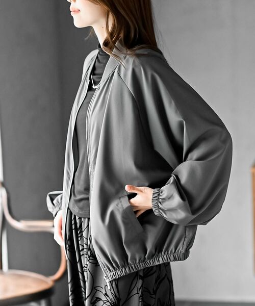 rps(アールピーエス)の「オーバーサイズZIPブルゾン(ブルゾン・レディース・グレー/ブラック/アイボリー/チャコールグレー・フリー)」の19枚目の写真