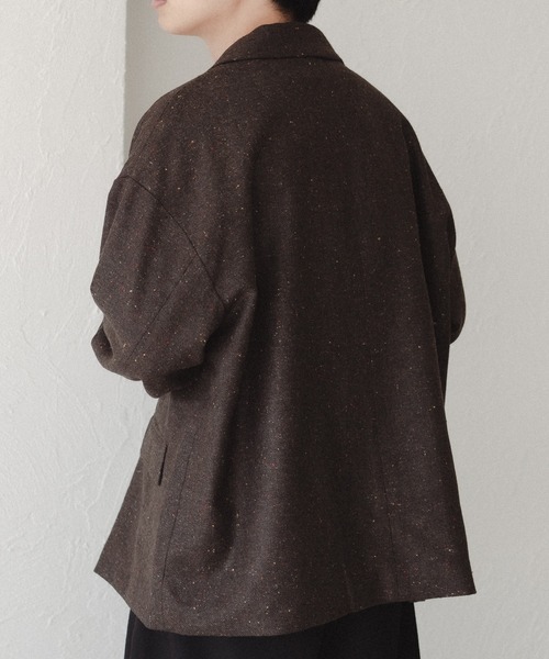 epnok（エプノック）の「カラーネップテーラードジャケット（テーラードジャケット・メンズ・チャコールグレー/ダークブラウン・MEDIUM/SMALL/LARGE）」の12枚目の写真