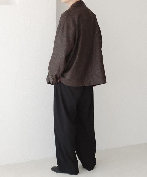 epnok（エプノック）の「カラーネップテーラードジャケット（テーラードジャケット・メンズ・チャコールグレー/ダークブラウン・MEDIUM/SMALL/LARGE）」の19枚目の写真