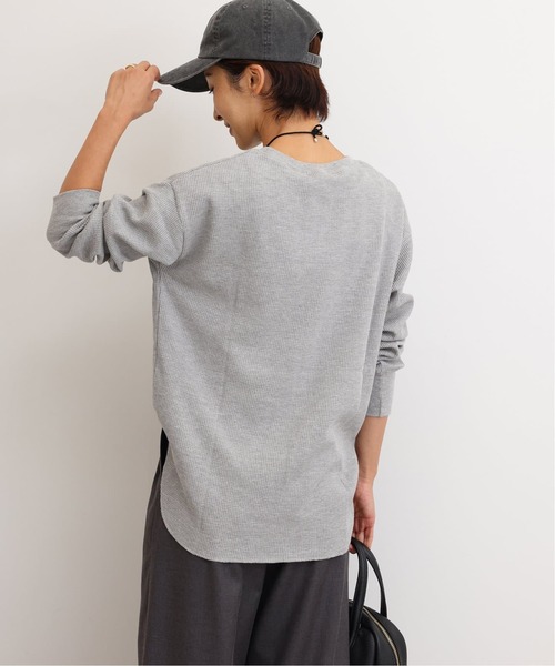 JOURNAL STANDARD relume（ジャーナルスタンダード　レリューム）の「《追加6》TCワッフルロングスリーブTシャツ（Tシャツ/カットソー・レディース・ストーン/ライトブルー/ライトグレー/ホワイト/ピンク・FREE）」の20枚目の写真