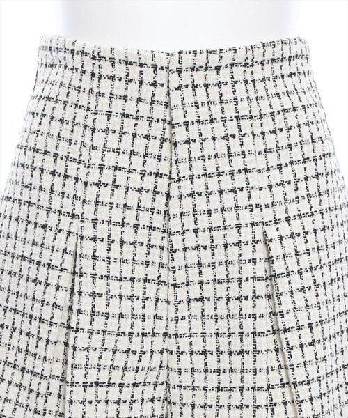 clear（クリア）の「チェック柄タックハイウエストショートパンツ［ショート丈 上品 大人 フェミニン］≪再入荷≫（その他パンツ・レディース・アイボリー/ブラック・S/M）」の5枚目の写真