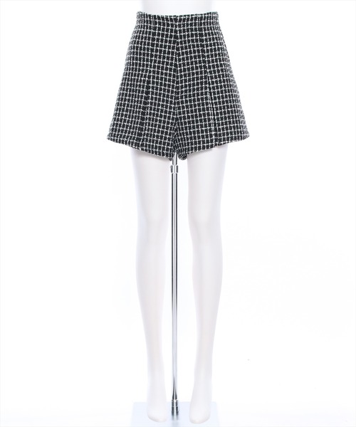 clear（クリア）の「チェック柄タックハイウエストショートパンツ［ショート丈 上品 大人 フェミニン］≪再入荷≫（その他パンツ・レディース・アイボリー/ブラック・S/M）」の19枚目の写真