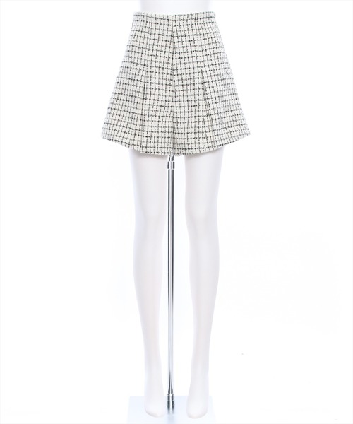 clear（クリア）の「チェック柄タックハイウエストショートパンツ［ショート丈 上品 大人 フェミニン］≪再入荷≫（その他パンツ・レディース・アイボリー/ブラック・S/M）」の20枚目の写真