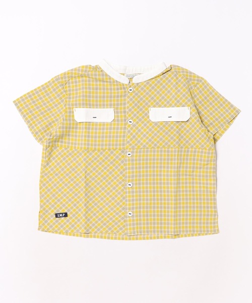 RAGMART（ラグマート）の「バンドカラーシャツ（Tシャツ/カットソー・キッズ・チェック/ストライプ/オフホワイト・110cm/120cm/130cm/100cm）」の6枚目の写真