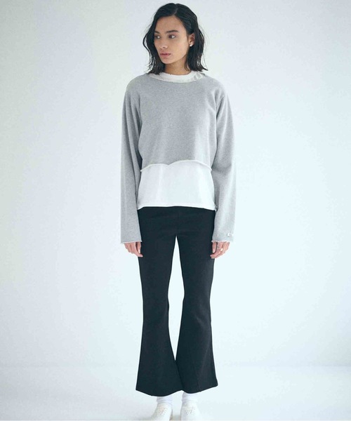 SEA(シー)の「ポンチ フレアパンツ(スラックス・レディース・ブラック・ONE SIZE)」の10枚目の写真