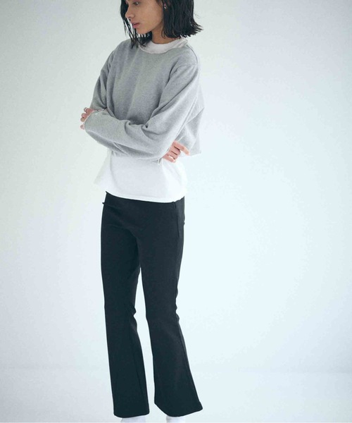 SEA(シー)の「ポンチ フレアパンツ(スラックス・レディース・ブラック・ONE SIZE)」の11枚目の写真