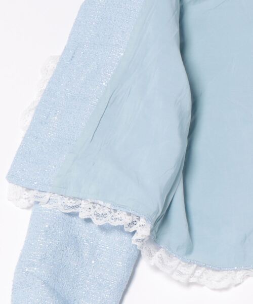 Sister Jane（シスタージェーン）の「SisterJane/シスタージェーン/Treasured Tweed ジャケット（テーラードジャケット・レディース・ブルー・S/M）」の3枚目の写真